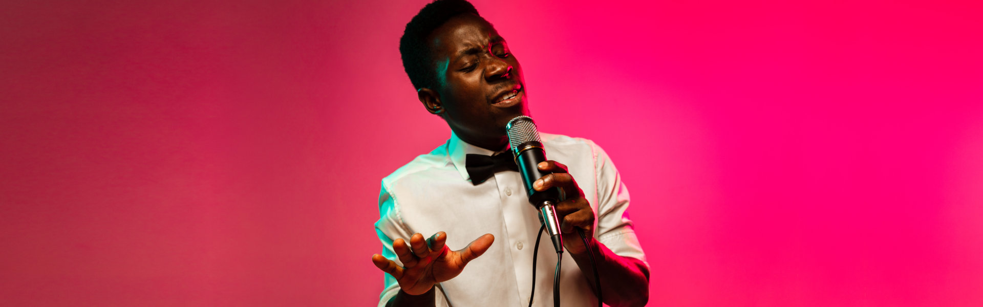 man singing